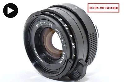 Late [Top MINT] Minolta M Rokkor 40mm F/2 Lens Leica M Mount for CLE From JAPAN - Image 1 of 4