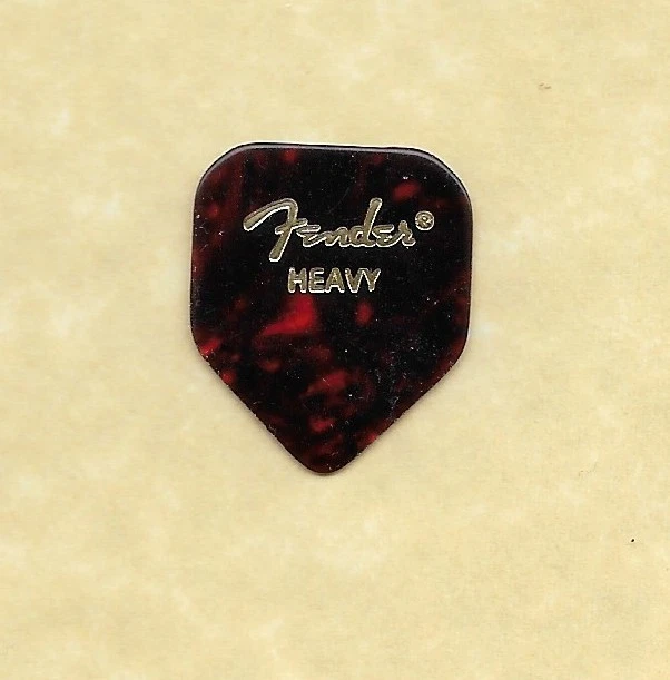 1 Fender HEAVY gauge guitar pick 330 homeplate shape 1990's celluloid - 1 pick - Image 1 of 1
