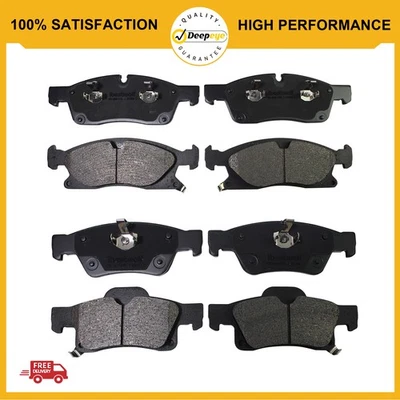 For 2011-2018 Dodge Durango Jeep Grand Cherokee Front & Rear Ceramic Brake Pads Foto 1 de 4