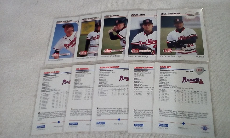 1992 Skybox AAA  Baseball 200-310 part. set  Pick cards that you may want/need. - Image 1 of 4