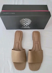 Scivoli in pelle Vince Camuto "Chaleah" nuovi con scatola taglia 8, in tortilla, tacco 1,25" - Foto 1 di 6