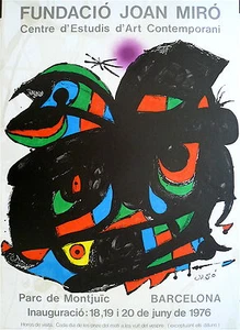 Joan Miro affiche originale lithographie 1976 abstract art abstrait Espagne art - Picture 1 of 1