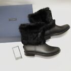 Piazza Sempione Fur Chelsea Rain Boots in Black Size 37 