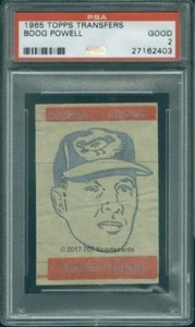 1965 Topps Transfers  Boog Powell PSA 2 (2403) - Picture 1 of 2
