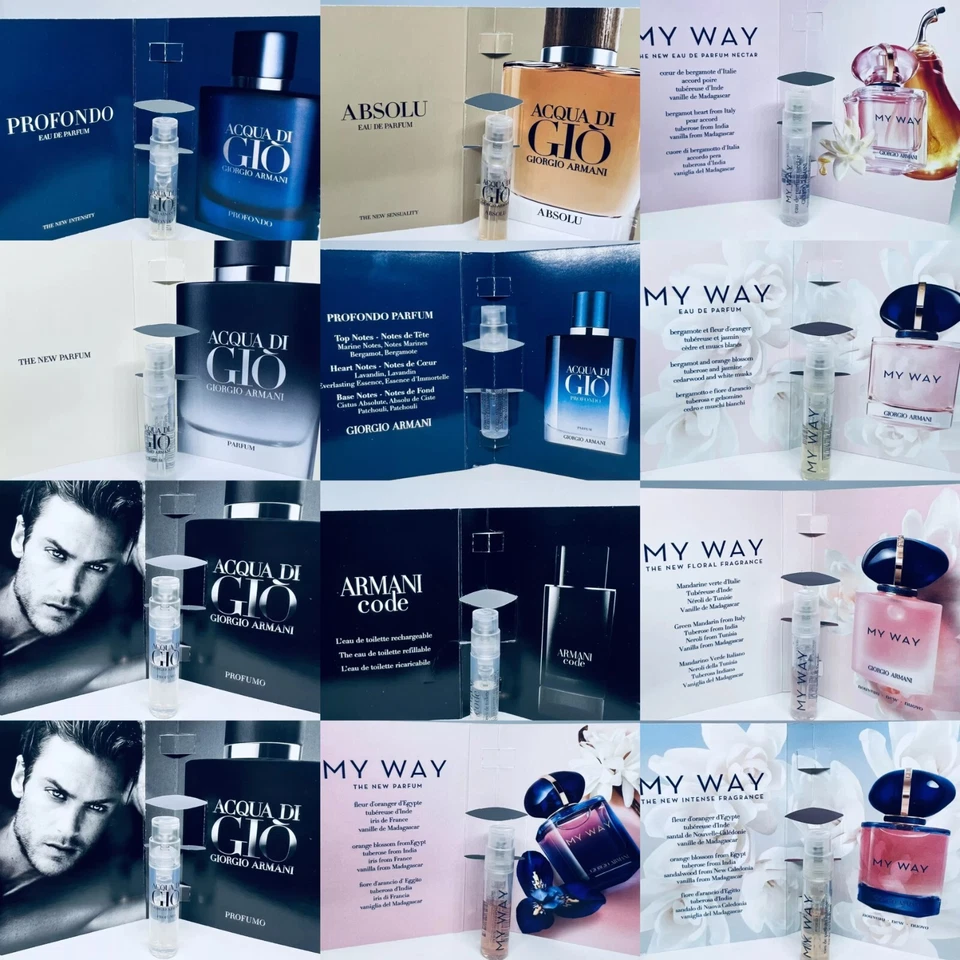 Spray muestra perfume Giorgio Armani 1,2 ml/0,04 oz - Elige uno Foto 1 de 1