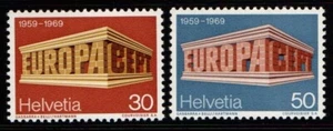 Switzerland 1969 Europa SG772-73 MNH - Bild 1 von 1