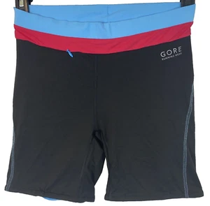 GORE Running Wear Running Fitness Shorts Womens Large Black Blue & Pink - Picture 1 of 7