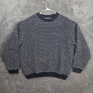 XXL Tall Vintage LL Bean Norway Heavy Wool Rayon Birds Eye Fisherman Sweater men - Picture 1 of 9