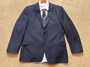 Joseph Abboud 100% Wool Made in USA Charcoal Blazer Sport Coat Suit Jacket 42R - Picture 1 of 11