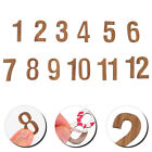  12 Pcs Digital Wall Clock Arabic Numbers Roman Numerals Kit