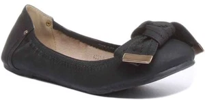 Womens Ladies Ballet Flats with Bow Slip On Pump Shoes In Black US 5 - 10 - Picture 1 of 4