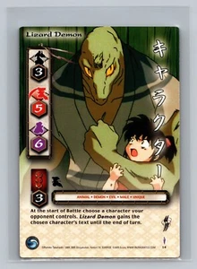Lizard Demon #14 InuYasha TCG Yokai 1st Edition Trading Card CCG First Common - Picture 1 of 2