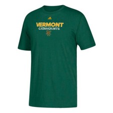 Vermont Catamounts  NCAA Adidas Youth Dark Green Sideline Rush "Mascot" T-Shirt