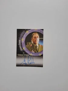 Stargate SG1 Seasons 6 Auto Card A29 Garry Chalk as Colonel Chekov - Picture 1 of 2
