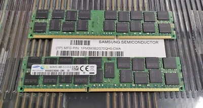 M393B2G70QH0-CMA Samsung 16GB 2Rx4 PC3-14900R DDR3-1866 1.5V ECC REG CL13 RDIMM - Image 1 of 3