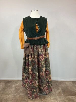 Renaissance 42” Green Velvet Vest Something Rotten Costume Beauty Beast - Image 1 of 4