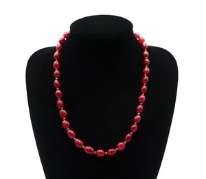 Collier en rubis ovales polis - 300 Carats - 56.5cm - Imagen 1 de 6