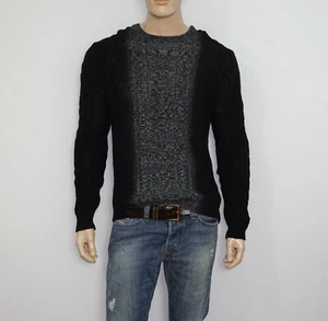 $395 NEW VINCE Sweater in Black Size Medium/Runs Big Fits Large Wool-Cashmere - Picture 1 of 12