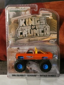 Greenlight Chase 1986 CHEVROLET SILVERADO BUFFALO TREMOR 2 Blue Chevy - Picture 1 of 5