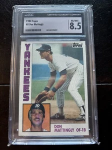 1984 Topps Don Mattingly RC #8 CGC 8.5 NM/Mint+  - Picture 1 of 2