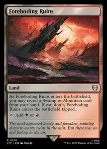 x1 Foreboding Ruins R MTG Commander: The Lord of the Rings: Tales of Middle-Eart - Picture 1 of 1