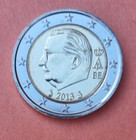 2 Euro Belgien 2013 Kursmünze mit neuen Mzz. Katze Stgl. sehr selten in Kapsel