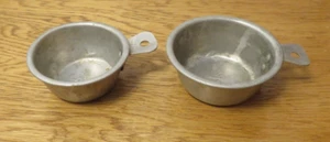 (2) Aluminum Measuring Cups 1950's VTG Original One Third And One Quarter - Picture 1 of 5