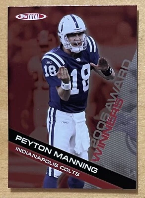 Peyton Manning 2007 Topps Total Award Winners Insert #AW1 Indianapolis Colts NM+ - Image 1 of 2