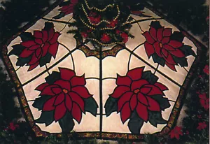 Poinsettia Tree Skirt Sewing Pattern Spectral Designs 52 Inch Diameter - Picture 1 of 4
