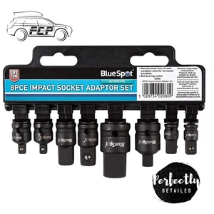 BlueSpot 8tlg Impact Socket Converter Reduzierstück Adapter Set 1/2" 1/4" 3/8" 3/4" - Bild 1 von 1