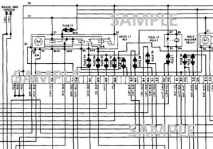 1981 PORSCHE 928 Wiring Diagram Schematic b/w pdf - Picture 1 of 1
