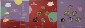Denmark 2020 6pcs Coins Mint Set Children`s Set in Colorful Folder - Picture 1 of 2