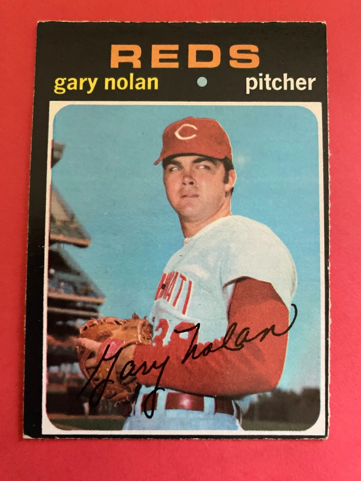 1971 O-Pee-Chee GARY NOLAN #75 Cincinnati Reds