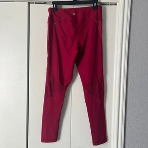 90 Degree by Reflex Womens Medium Yoga Pants Athletic Leggings Red - Picture 1 of 4