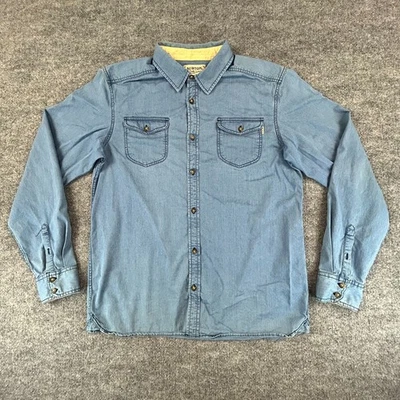 Burton Shirt Mens Extra Large Blue Willow Field Rodeo Farm Ranch Streetwear Y2K - Image 1 of 4