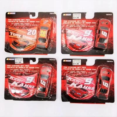 Lotto Di 4 Set Nascar Di 2 Auto E Magneti Kasey Khane 9 E Tony Stewart 20 Nascar - Immagine 1 di 4