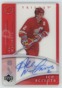 2007-08 UPPER DECK TRILOGY Al MacInnis ICE SCRIPTS AUTO AUTOGRAPH - Picture 1 of 2
