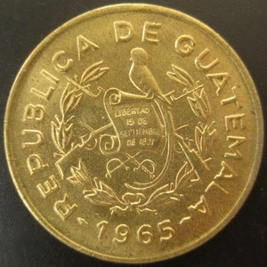 Guatemala 1 centavo 1965 BU LOTE AL POR MAYOR DE 25 MONEDAS - Imagen 1 de 2