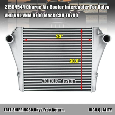 21504544 Charge Air Cooler Intercooler Fit Volvo VHD VNL VNM 9700 Mack CXU TD700 Foto 1 de 4