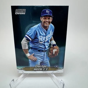 2024 Topps Stadium Club George Brett Chrome Kansas City Royals #195 - Picture 1 of 4