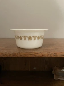 Vintage PYREX Golden Butterfly Round Butter Dish corelle euc Condition - Picture 1 of 5
