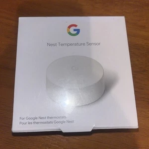 Google Nest A0106 Temperature Sensor White Alexa Enabled for Learning Thermostat - Picture 1 of 5