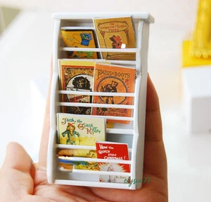 Casa de Muñecas Miniatura Escala 1:12 Accesorios Periódico Revista Estante Muebles Rojos - Imagen 1 de 12