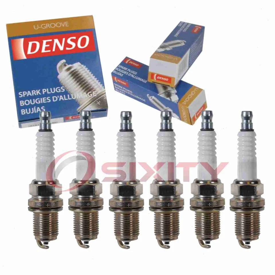 6 pc Denso Standard U-Groove Spark Plugs for 1999 Plymouth Prowler 3.5L V6 fb - Image 1 of 4