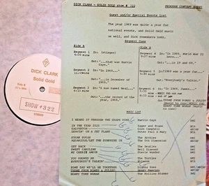 RADIO SHOW: DICK CLARK GOLD 322 1969! ARCHIES, TURTLES, NILSSON, MARVIN GAYE - Foto 1 di 1