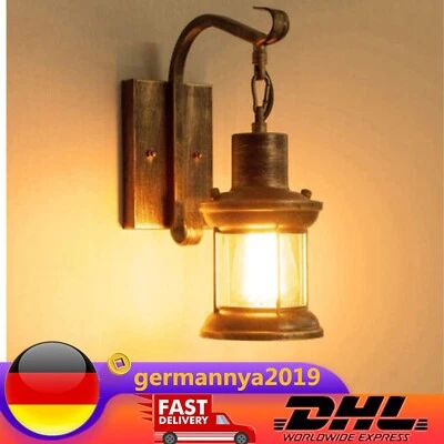 220V Vintage Wandleuchte Retro Wandleuchte Rost Farbe E27 Industriell Leuchte - Bild 1 von 4
