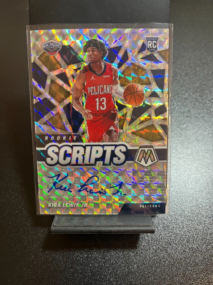 KIRA LEWIS JR 2020-21 Mosaic Rookie Scripts Silver Prizm AUTO RC - Image 1 of 2