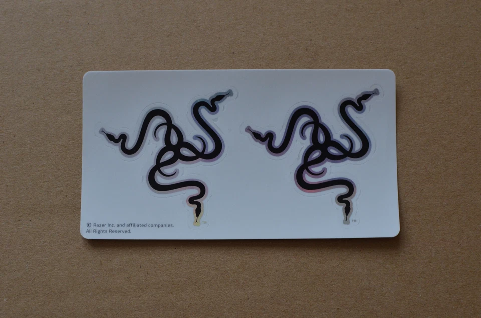 Razer Sticker Aufkleber - FOR GAMERS BY GAMERS - schwarz/silber - neuwertig - Bild 1 von 1