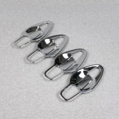 Para Nissan Murano 2015 2016 2017 2018 2019 Manija de puerta Cuenco Cubierta Borde Cromo ABS Foto 1 de 4