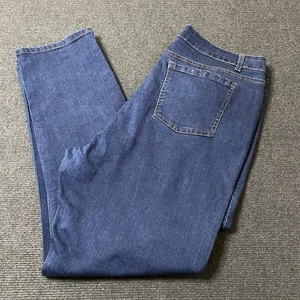 Noni B Denim Jeans Blue Womens Size 16 Straight Leg Pockets High Rise - Picture 1 of 10